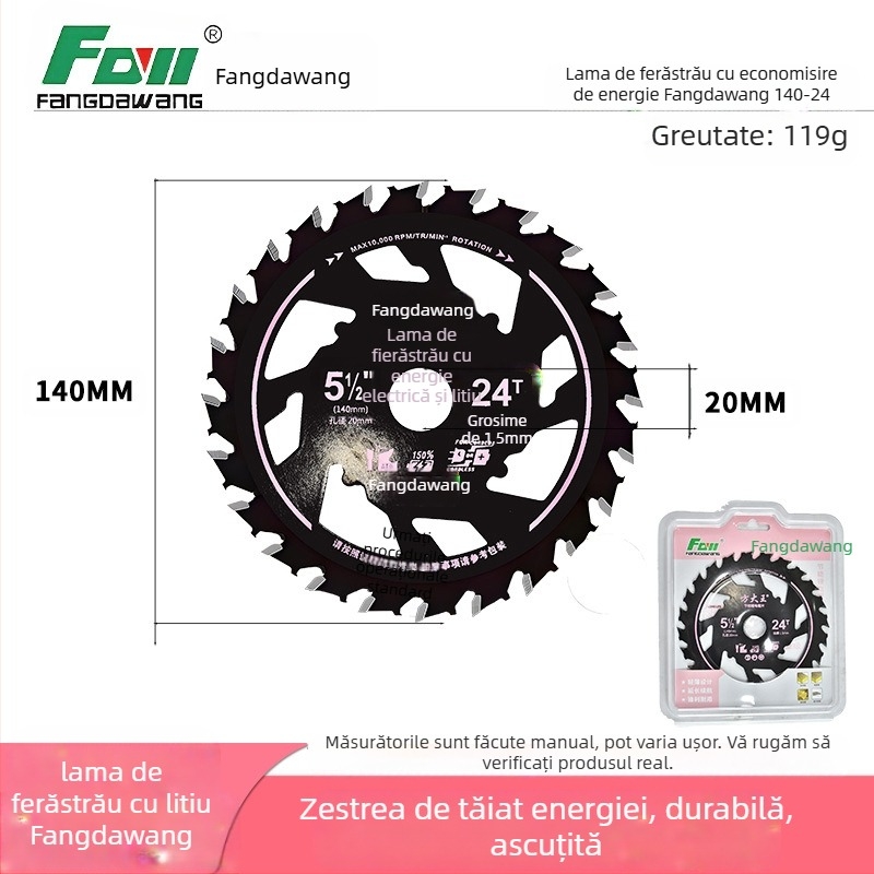Lamă de ferăstrău din aliaj Square King pentru prelucrarea lemnului – economică, ascuțită, durabilă, fără blocare și fără arderi; compatibilă cu mașinile de tăiat