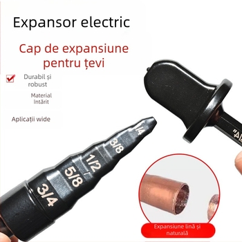 Set extensor țevi din cupru/aluminiu pentru burghiu – 6 piese, ax hexagonal, corp din oțel carbon