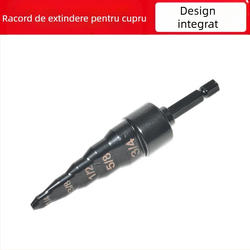 Set extensor țevi din cupru/aluminiu pentru burghiu – 6 piese, ax hexagonal, corp din oțel carbon