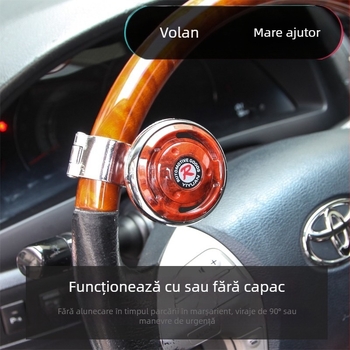 Îmbunătățitor de volan cu rulment – universal pentru autoturisme și camioane, asistent de direcție cu o singură mână, economie de efort