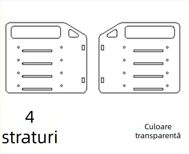 Rack acrilic pentru HDD extern, de birou, cu tavă