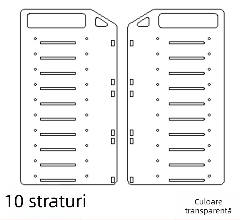 Rack acrilic pentru HDD extern, de birou, cu tavă