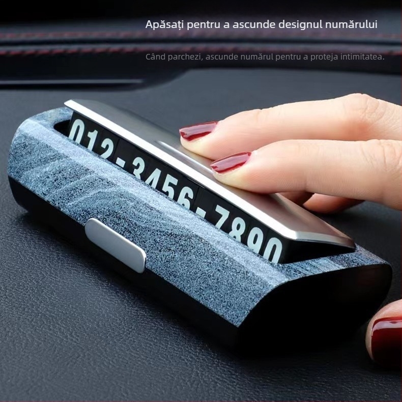 Plăcuță de parcare privată pentru mașină – plastic, Modelul 001, fără imprimare logo