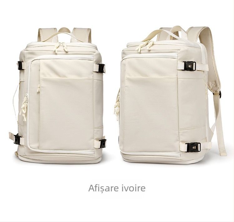 Rucsac casual de călătorie, capacitate 36–55 L, compartiment uscat/umed, buzunar separat pentru pantofi, compatibil cu laptop de 16 inch, material Oxford