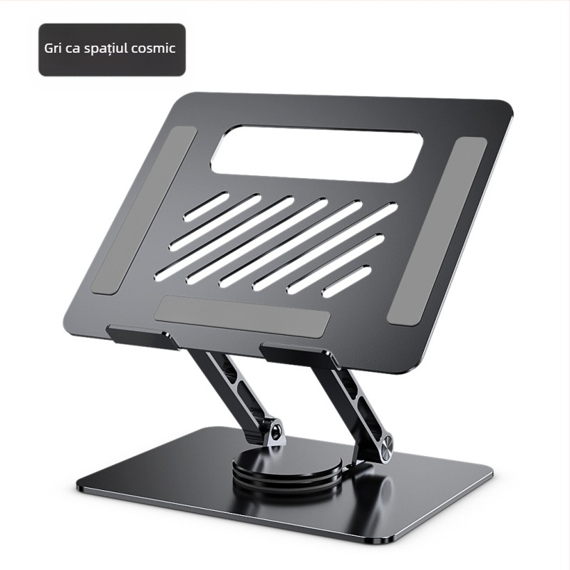Suport pentru laptop și tabletă - rotativ, reglabil, pliabil, portabil, din aliaj de aluminiu