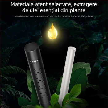 Aromatizor auto cu parfum Osmanthus, suport din aliaj de aluminiu, clemă pentru ieșirea aerului, durata parfumului peste 90 de zile, durată de viață 3 ani