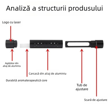 Aromatizor auto cu parfum Osmanthus, suport din aliaj de aluminiu, clemă pentru ieșirea aerului, durata parfumului peste 90 de zile, durată de viață 3 ani