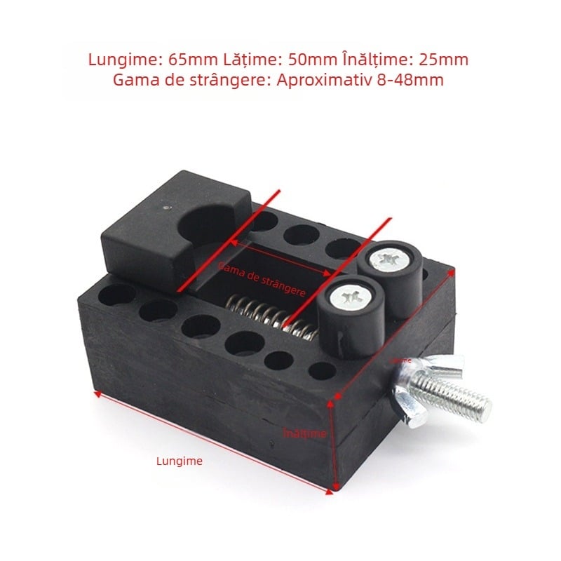 Vise de banc pentru gravură Wenwan DIY – aliaj de aluminiu, fixator Bodhi Olive, disponibil în mai multe lungimi