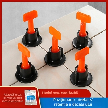 Nivelator de plăci, tip T, clips din plastic, dispozitiv de poziționare pentru montarea plăcilor de podea și de perete — Chuanxing