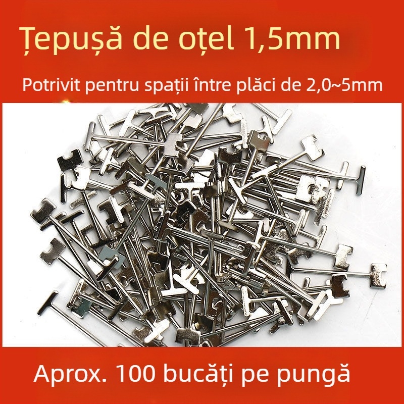 Nivelator de plăci, tip T, clips din plastic, dispozitiv de poziționare pentru montarea plăcilor de podea și de perete — Chuanxing