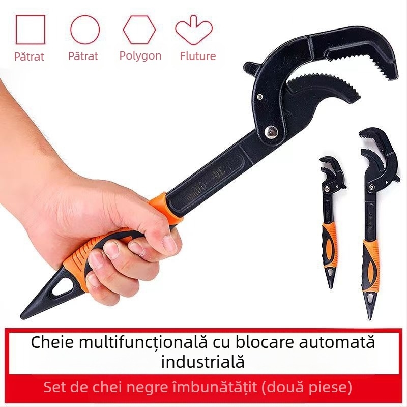 Cheie pentru țevi multifuncțională YCDIDM — oțel carbon înalt, 1300 g