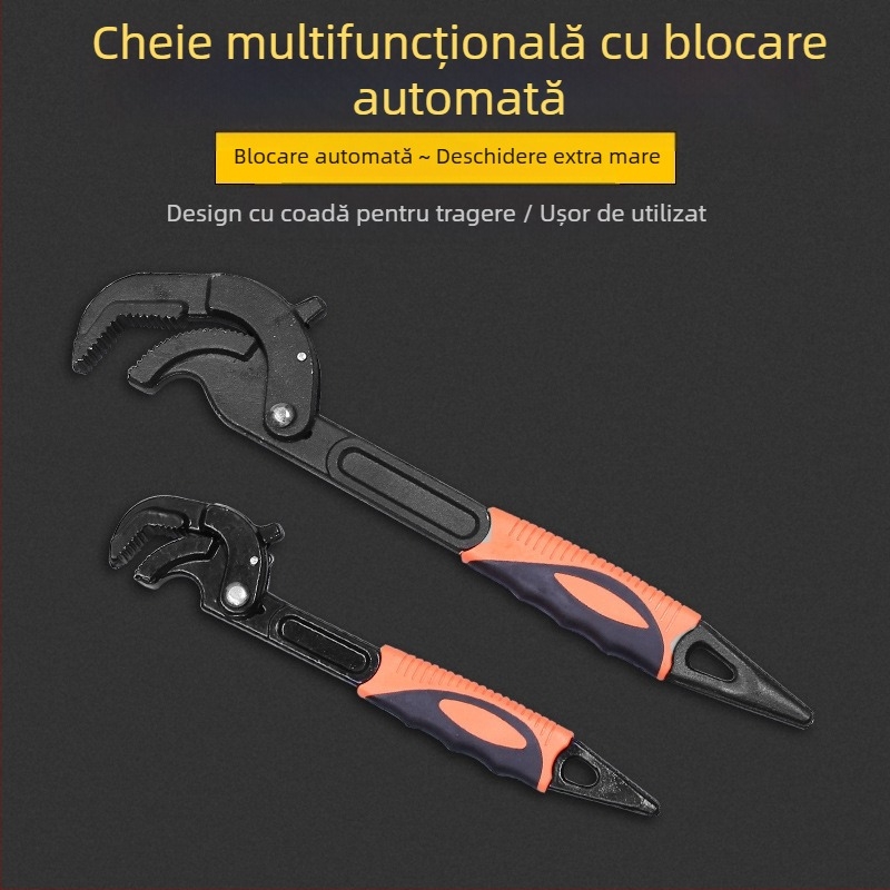 Cheie pentru țevi multifuncțională YCDIDM — oțel carbon înalt, 1300 g