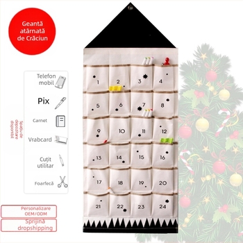 Maple Country Geantă de depozitare cu cârlig, formă cub, țesătură Oxford, stil modern minimalist