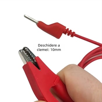 Linie de test pentru măsurător digital cu cleme cu două capete, PVC, brand Shengen Star, model Double-headed alligator clip line, greutate 113 g