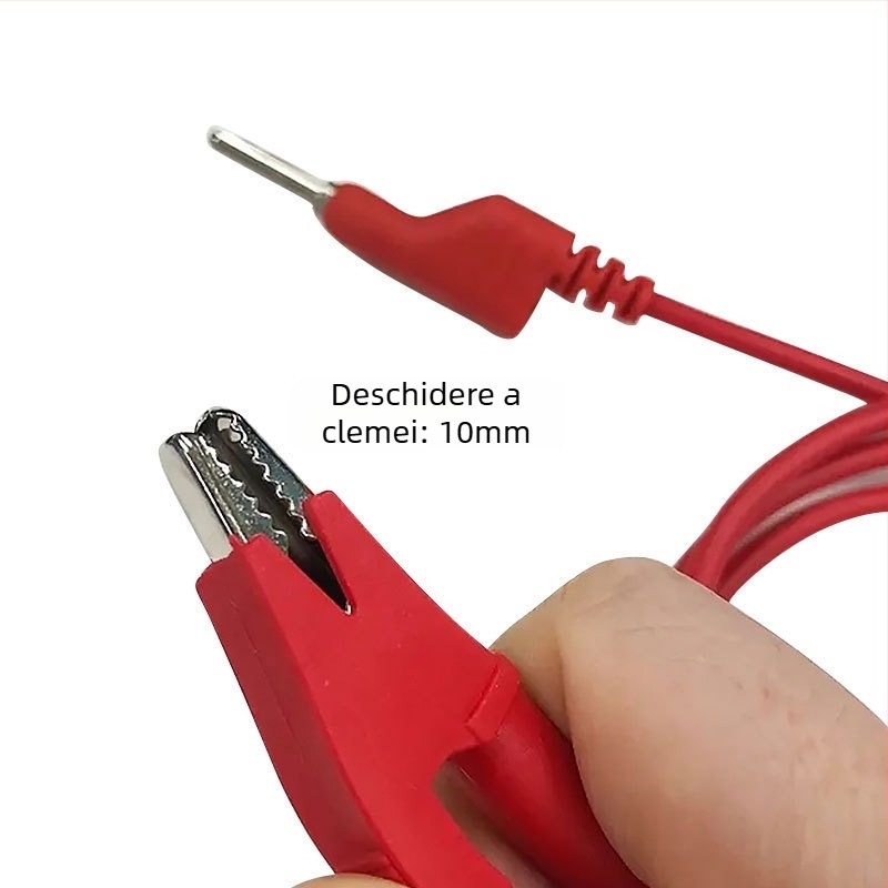 Linie de test pentru măsurător digital cu cleme cu două capete, PVC, brand Shengen Star, model Double-headed alligator clip line, greutate 113 g