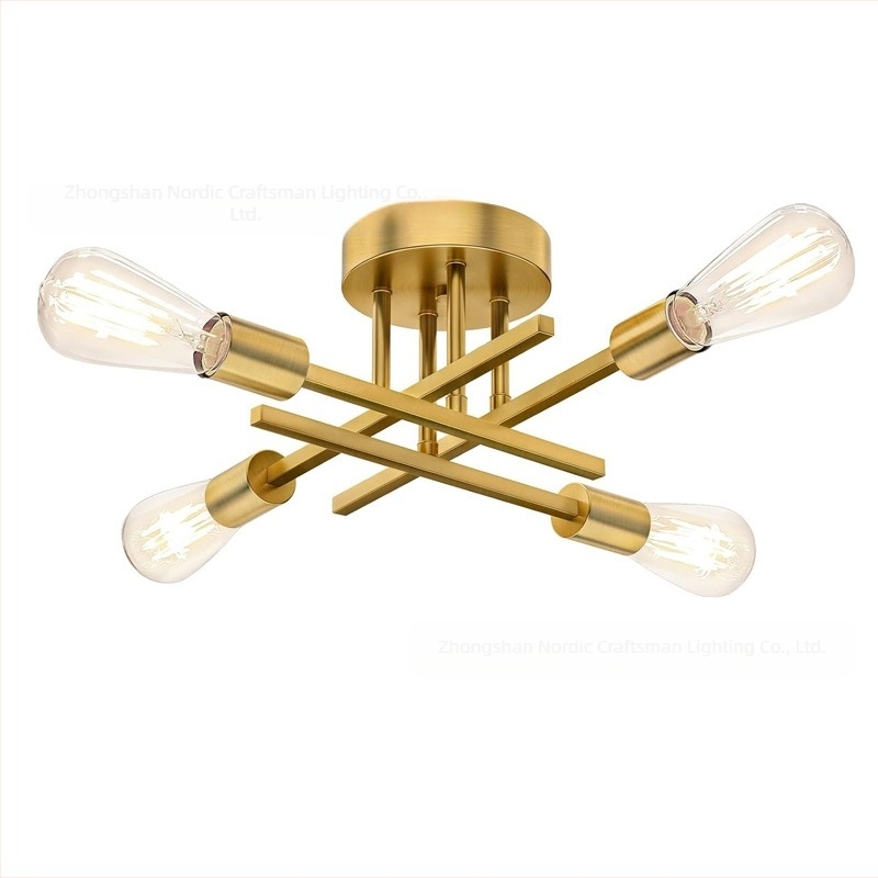 Candelabru din fier, cu mai multe brațe, LED, 220V, model N-00363