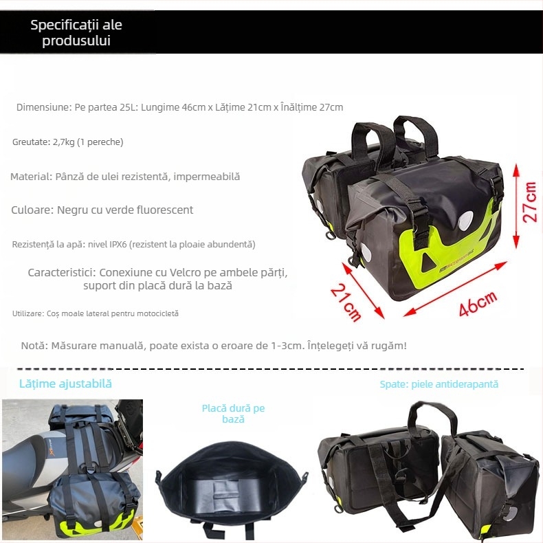 Geantă suspendată pentru motociclete Amphibious am1002 — Geantă de depozitare, Compatibilă cu motociclete, Personalizare procesare