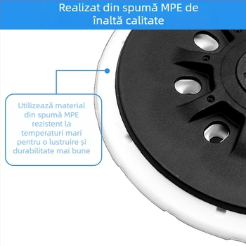 Mașină pneumatică de șlefuit cu tavă de 17 găuri și ventuză, abraziv uscat