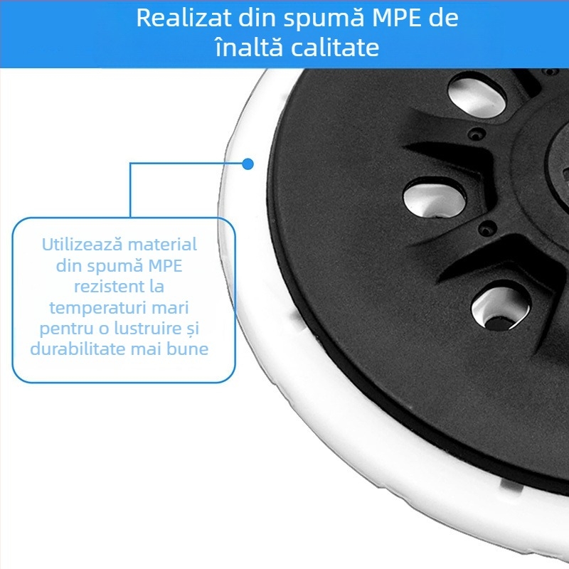 Mașină pneumatică de șlefuit cu tavă de 17 găuri și ventuză, abraziv uscat