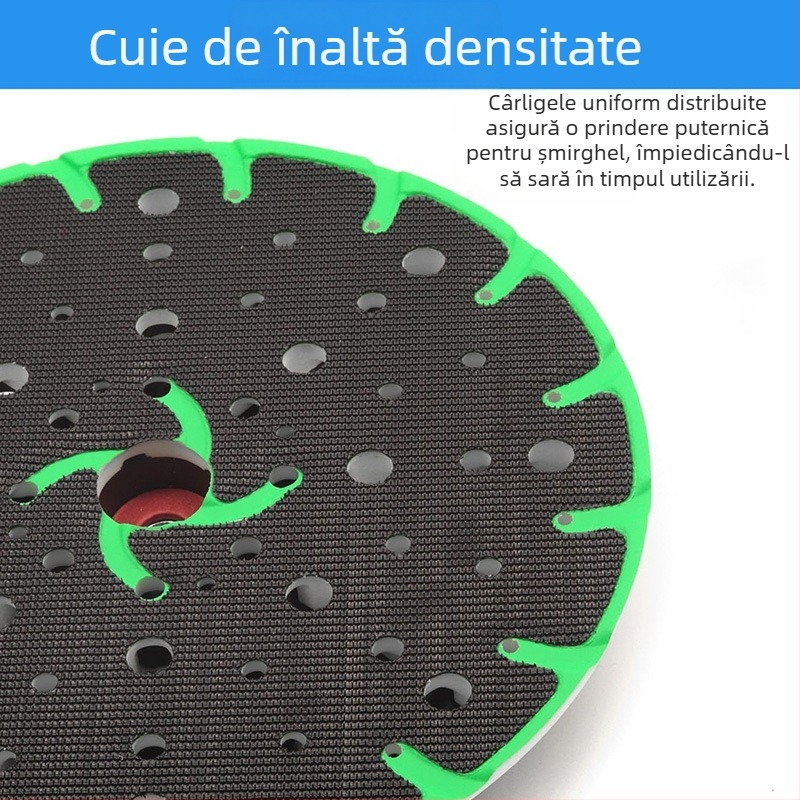 Mașină pneumatică de șlefuit cu tavă de 17 găuri și ventuză, abraziv uscat