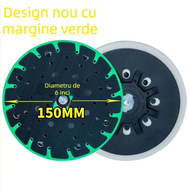 Mașină pneumatică de șlefuit cu tavă de 17 găuri și ventuză, abraziv uscat