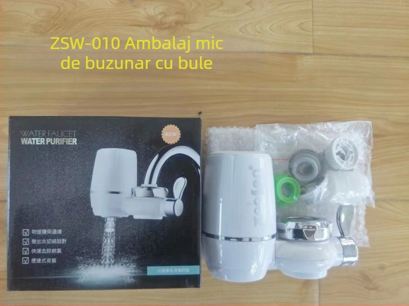 Purificator de apă pentru robinet, 7 etape, filtru ceramic, instalare fără montaj, element filtrant înlocuibil, 1000 L/zi