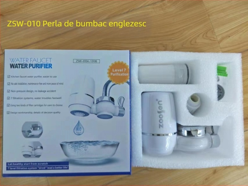 Purificator de apă pentru robinet, 7 etape, filtru ceramic, instalare fără montaj, element filtrant înlocuibil, 1000 L/zi