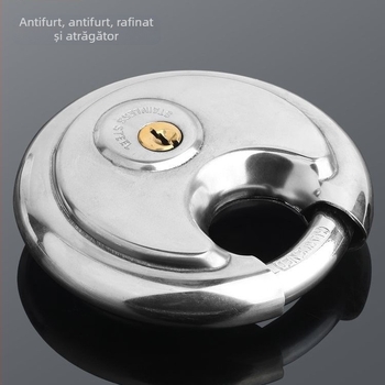 Lăcăt de securitate din oțel inoxidabil, Tip C, anti-smash, anti-pry, anti-furt, rezistent la apă, pentru ușile depozitului
