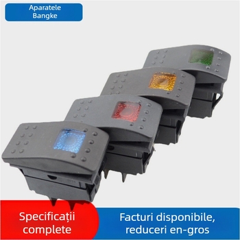 Comutator LED impermeabil marin, tip navă pentru iaht/vas, 220V/12V, 10A, CE certificat