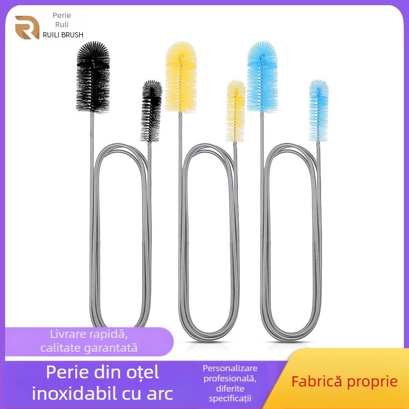 Perie pentru țevi din oțel inoxidabil, marca Ruili, 300 buc. în cutie, lansată în 2023.
