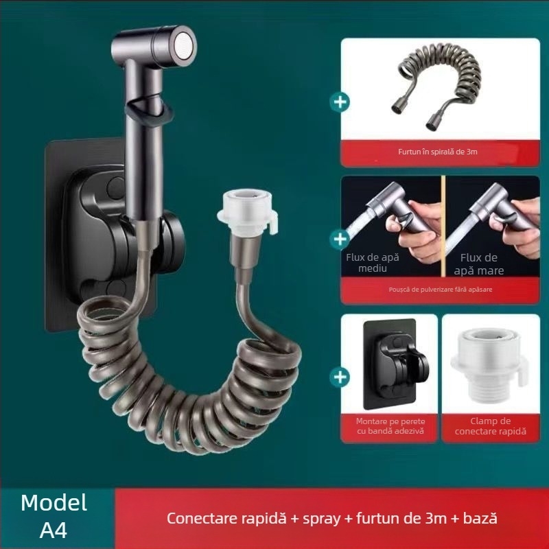 Robinet de duș pentru toaletă, corp din cupru, model 1, JIUMWOO, certificat EU CE, personalizare disponibilă