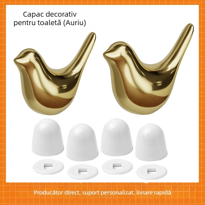 Parson Capace șuruburi pentru toaleta – ceramic ABS, kit accesorii pentru toaletă, turnare prin injecție, montaj manual