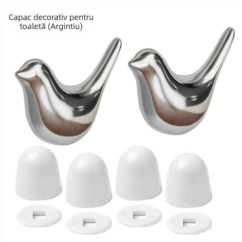 Parson Capace șuruburi pentru toaleta – ceramic ABS, kit accesorii pentru toaletă, turnare prin injecție, montaj manual
