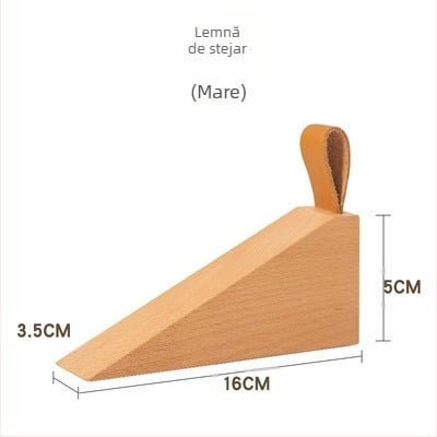 Opritor de ușă A-888 – lemn, montaj pe podea, stil modern minimalist, control manual