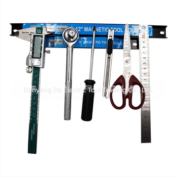 Bandă magnetică de depozitare cu cârlige pentru ustensile de bucătărie, construcție din fier