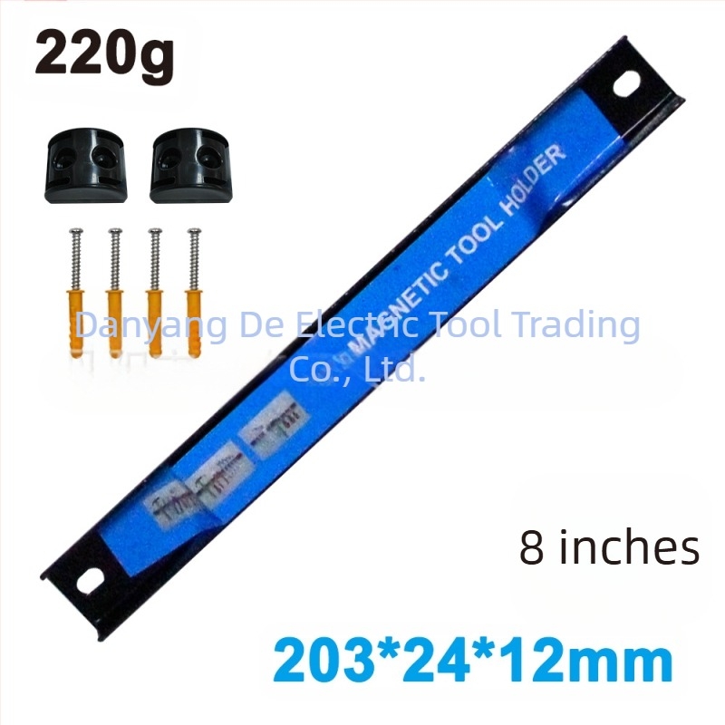 Bandă magnetică de depozitare cu cârlige pentru ustensile de bucătărie, construcție din fier