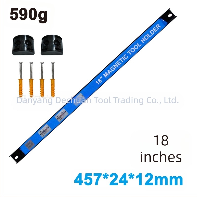 Bandă magnetică de depozitare cu cârlige pentru ustensile de bucătărie, construcție din fier