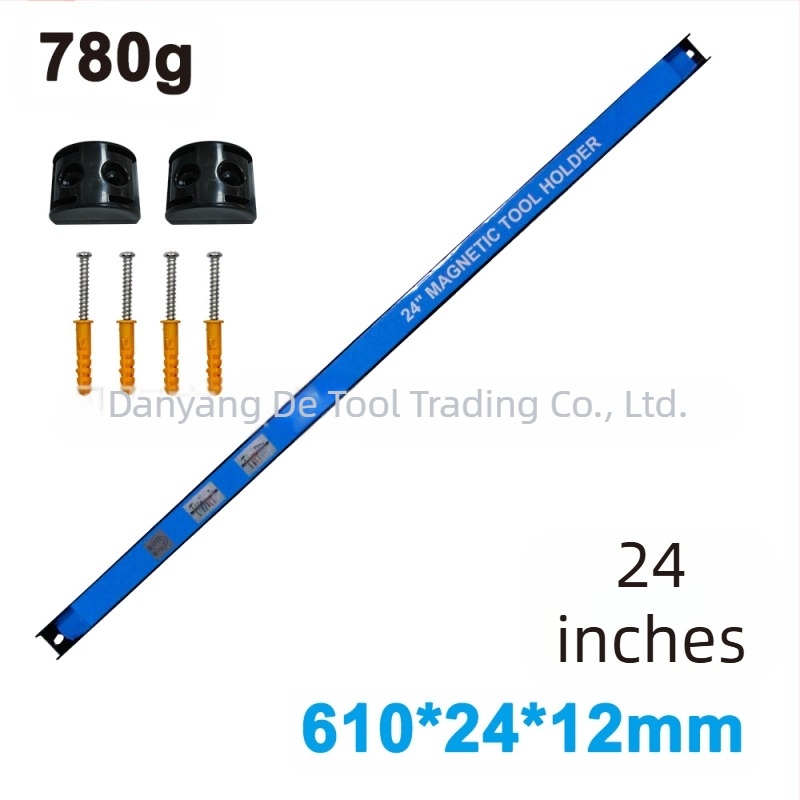 Bandă magnetică de depozitare cu cârlige pentru ustensile de bucătărie, construcție din fier