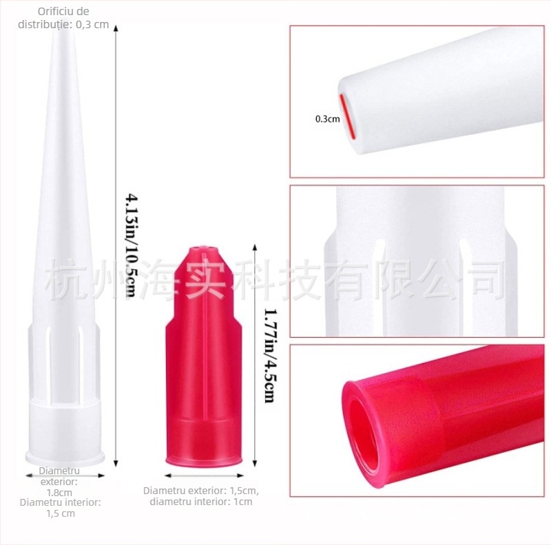 GREATCAULK duză de etanșare caulk cu vârf ascuțit, pentru uși și ferestre (carcasă din plastic)