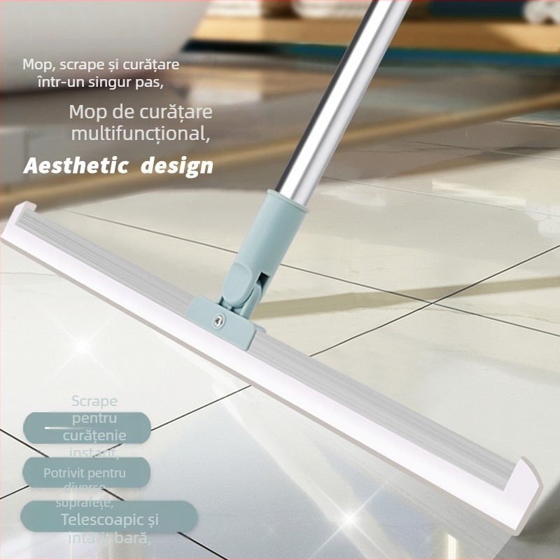 Mătură din silicon pentru baie și podele de sticlă – aspiră apa și părul, set de 100 buc