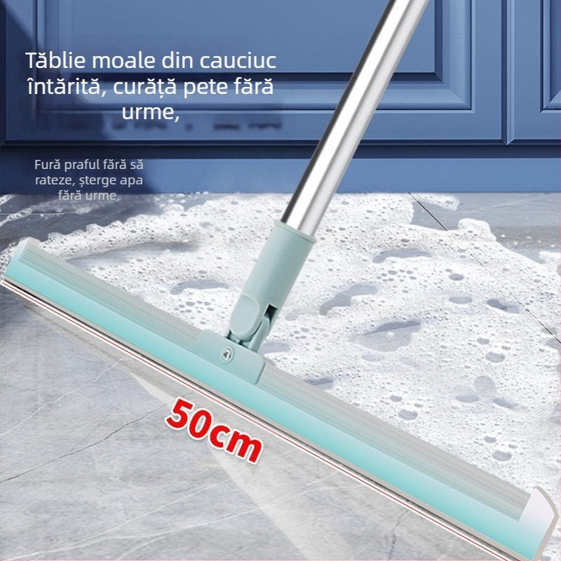 Mătură din silicon pentru baie și podele de sticlă – aspiră apa și părul, set de 100 buc