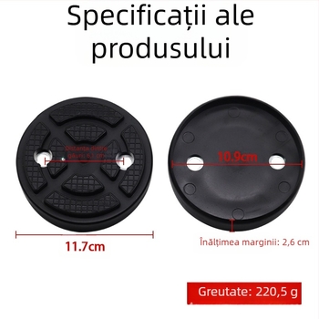 Padă din cauciuc pentru lift auto, tavă pentru suportul piciorului și accesorii pentru lift cu coloane duble — tampon rotund universal, model MM-00031, origine: Cangzhou, Hebei