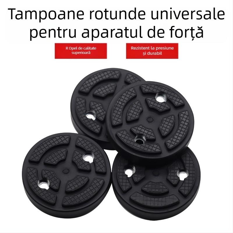 Padă din cauciuc pentru lift auto, tavă pentru suportul piciorului și accesorii pentru lift cu coloane duble — tampon rotund universal, model MM-00031, origine: Cangzhou, Hebei