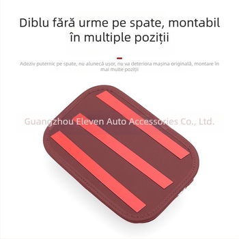 Geantă de depozitare pentru spatele scaunului auto – piele naturală, marca XI, tip suspendat, imprimare logo disponibilă.