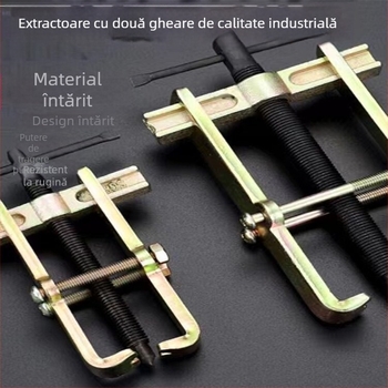 Extractor cu două brațe pentru rulmenți, unealtă compactă de demontare pentru rulmenți din oțel inoxidabil, 36V