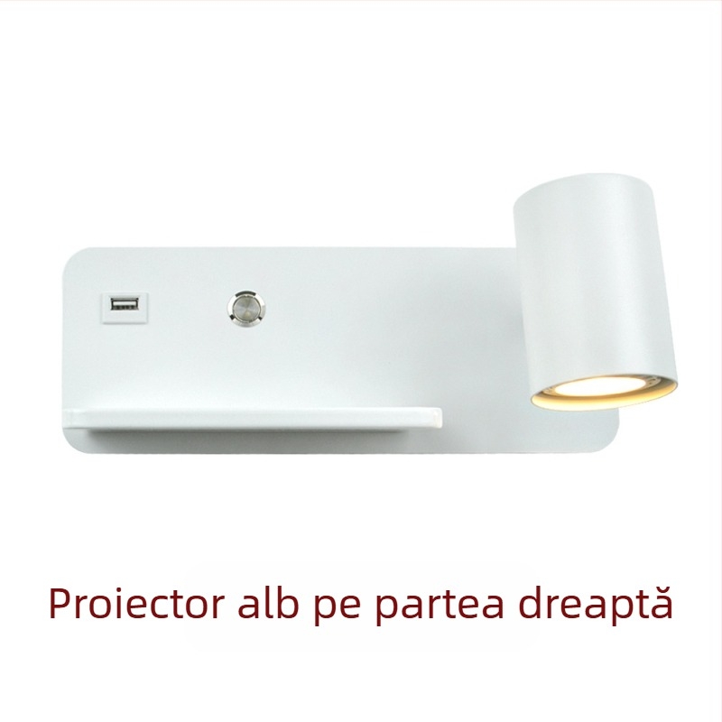 Lampa de perete Yooe cu abajur din aluminiu, corp din fier, LED, 220V, GU10 5W