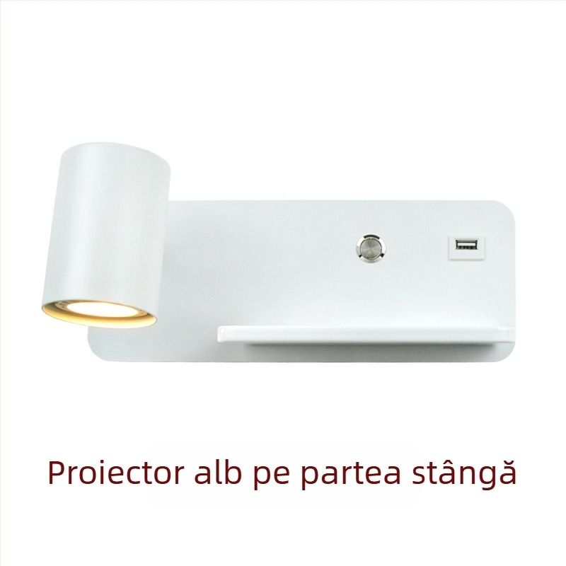 Lampa de perete Yooe cu abajur din aluminiu, corp din fier, LED, 220V, GU10 5W