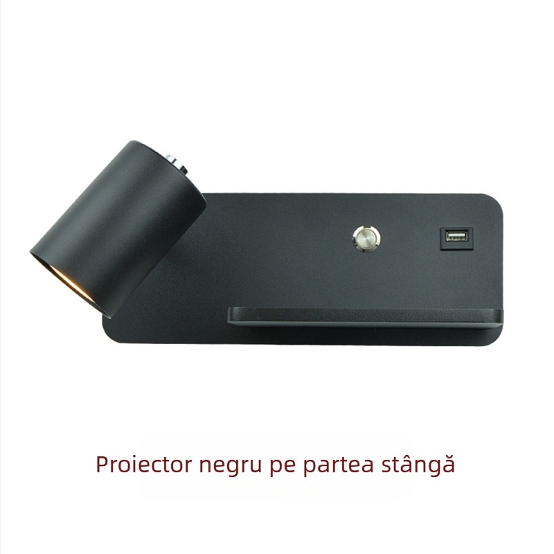 Lampa de perete Yooe cu abajur din aluminiu, corp din fier, LED, 220V, GU10 5W