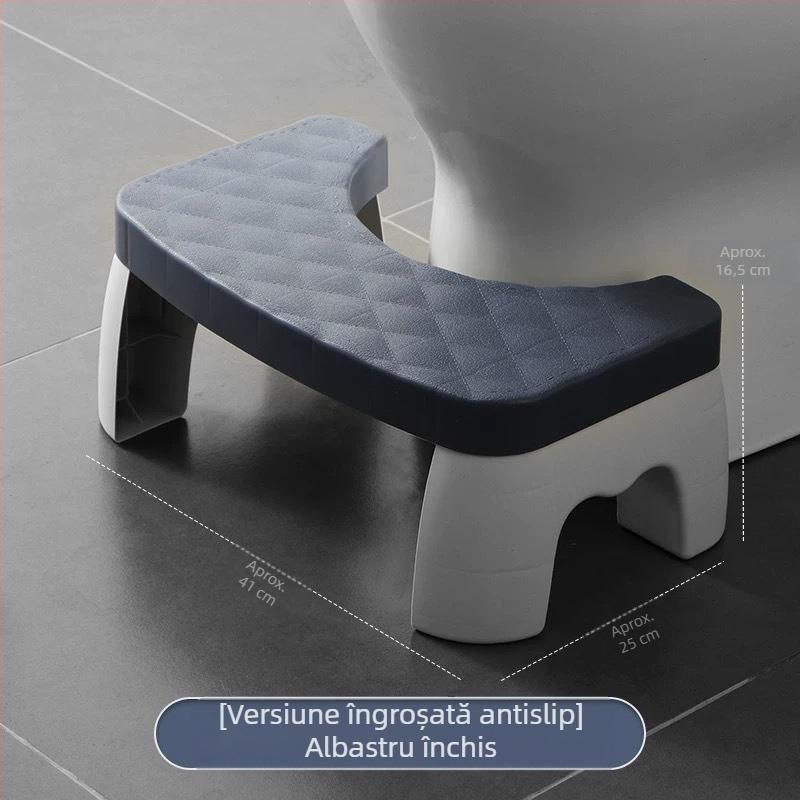Taburet din plastic pentru toaletă - antiderapant, pentru baie și birou