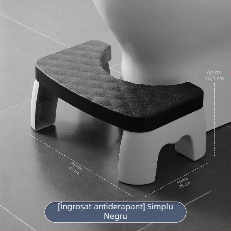 Taburet din plastic pentru toaletă - antiderapant, pentru baie și birou